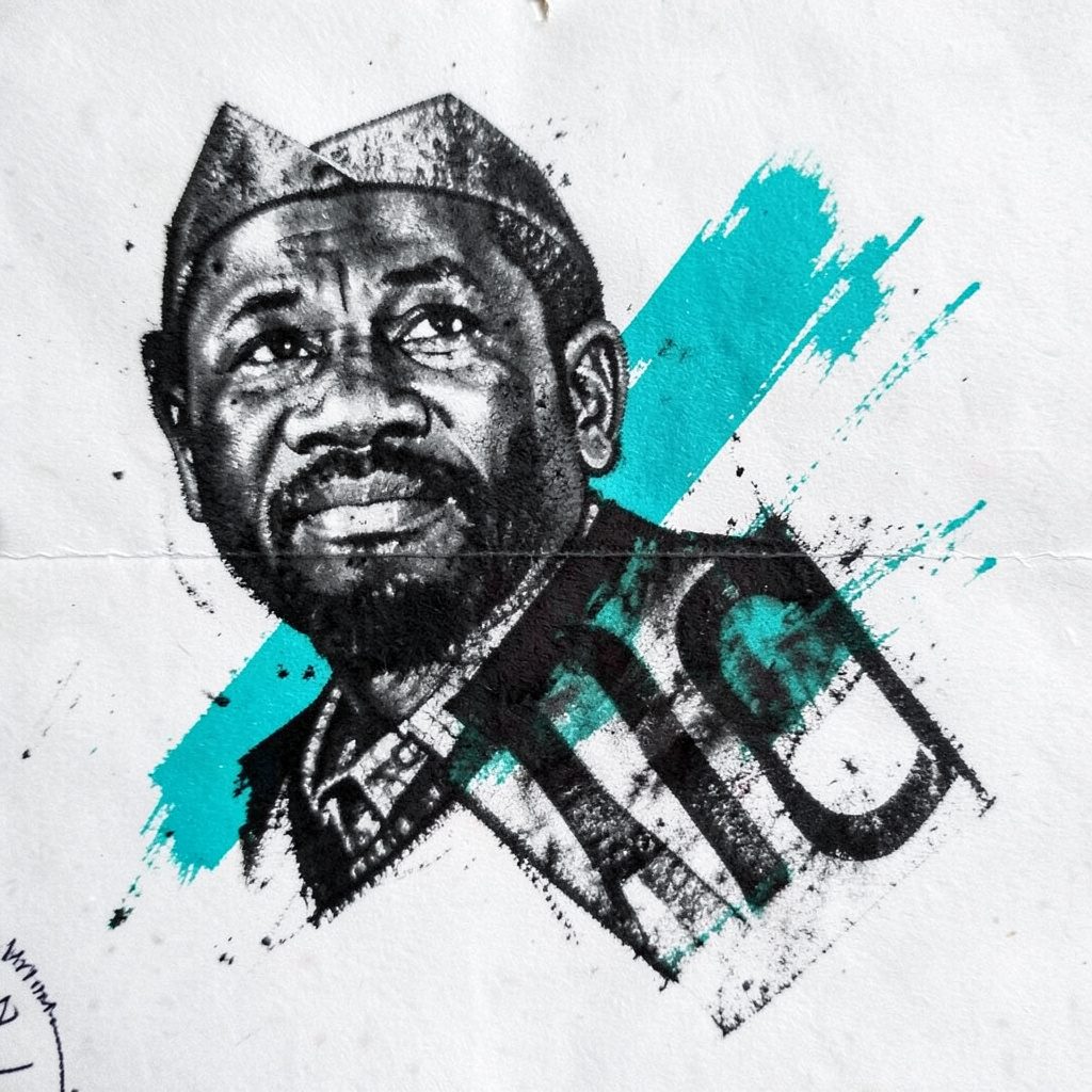 Charcoal icon sketch suggesting political party symbols in deep navy with a subtle teal stripe